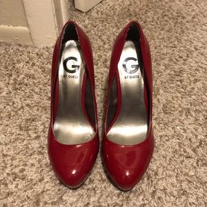 Red Guess High Heels